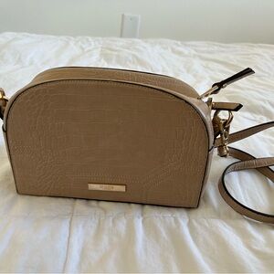 Dune London Tan Crossbody Bag with Gold Hardware